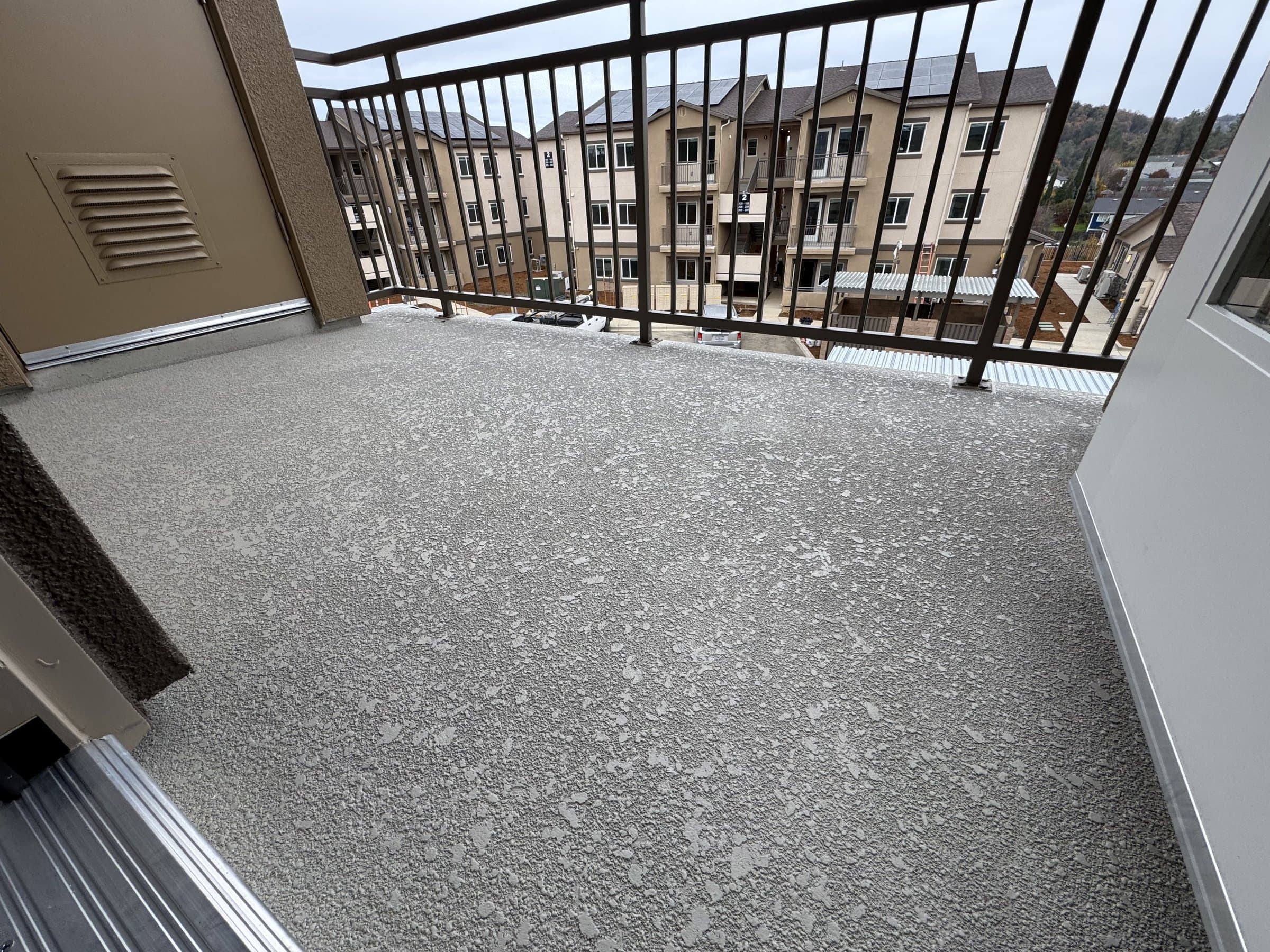 Textured walkable deck coating
